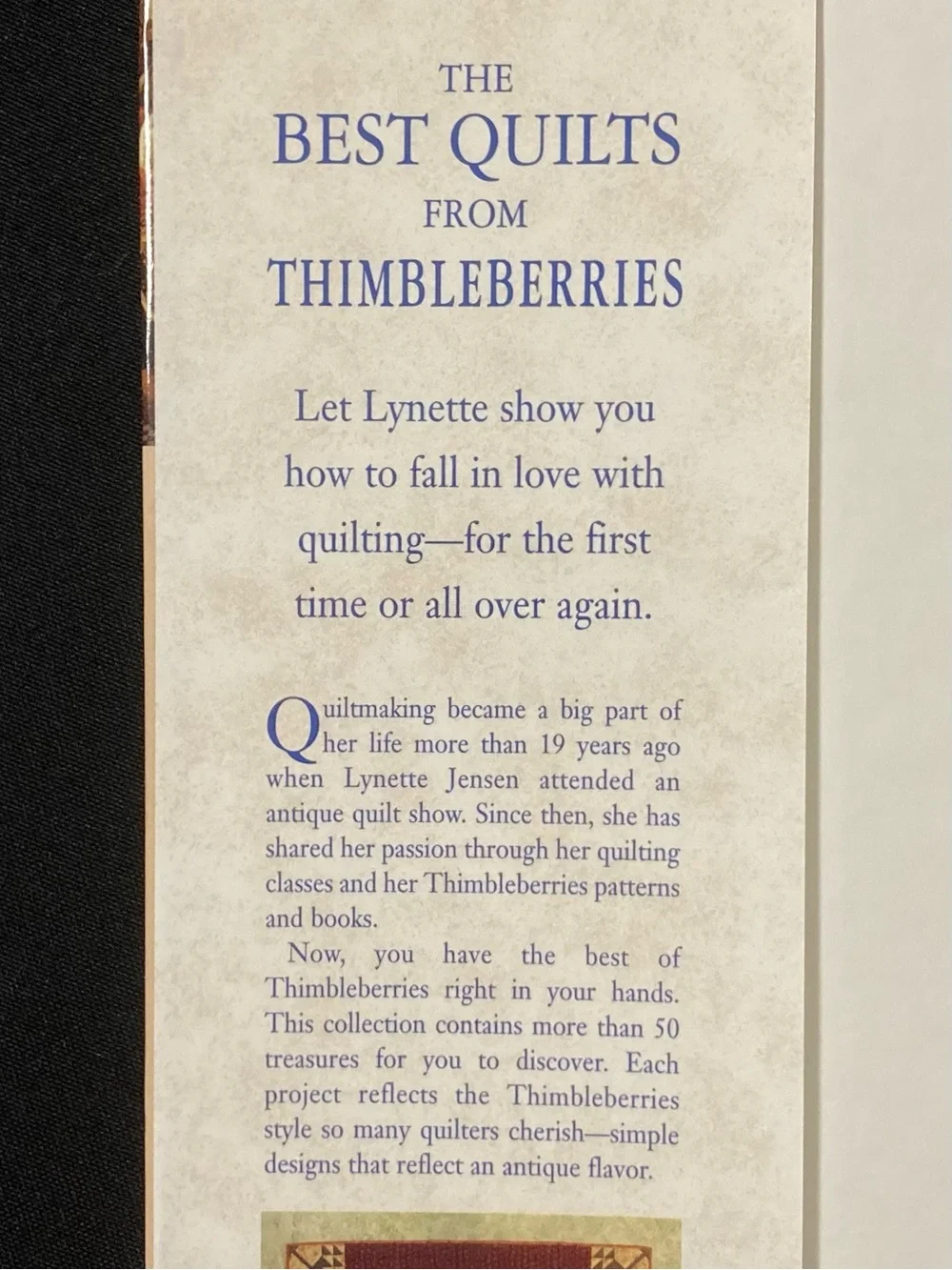 ⭐️ The Best Quilts From Thimbleberries by Lynette Jensen Hardcover